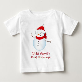 A Primeira Camisa de Natal do Bebê Neve