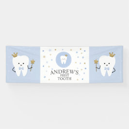 A primeira decoração da festa dos dentes. Editável