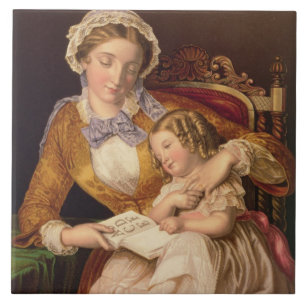 A primeira lição, bar. por Baxter, 1855