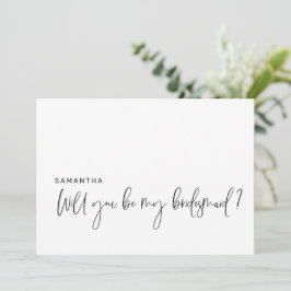 A Proposta Moderna Será A Minha Carta De Bridesmai