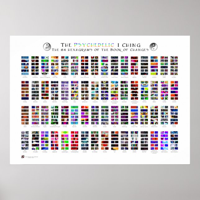 A Psicodélica I Ching Poster (Frente)