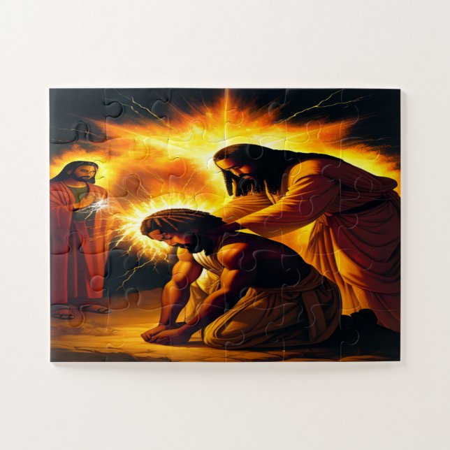 A Quebra-cabeça do Anointing Jigsee (Horizontal)