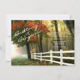 A queda das árvores do outono deixa convites do