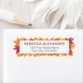 A queda de água deixa a etiqueta de endereço de re