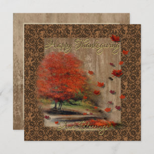 A queda deixa uma placa plana de paisagem