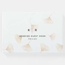 A queda do Ginkgo deixa o Casamento outono livro c