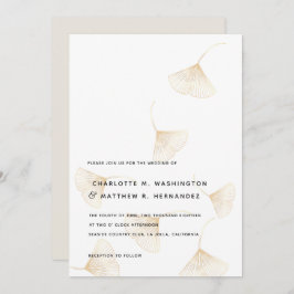 A queda do Ginkgo deixa o convite para o Casamento