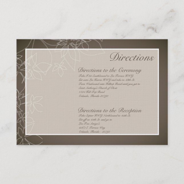 a queda floral do outono do cartão dos sentidos (Frente)