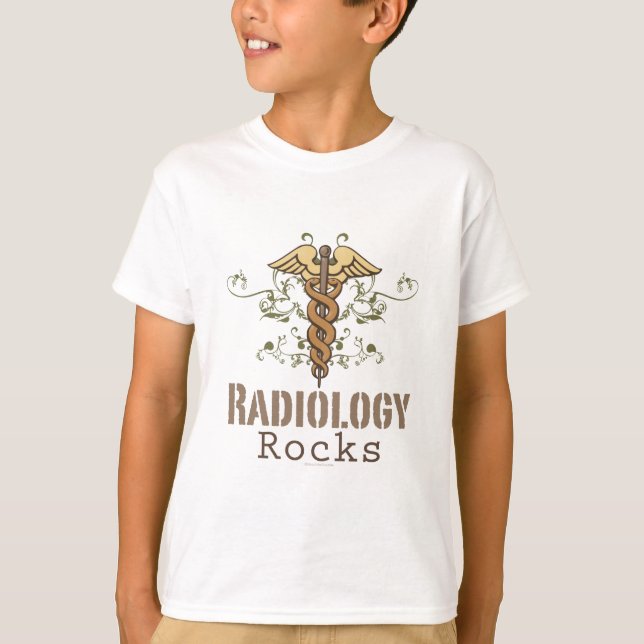 A radiologia balança a camisa dos miúdos T da (Frente)