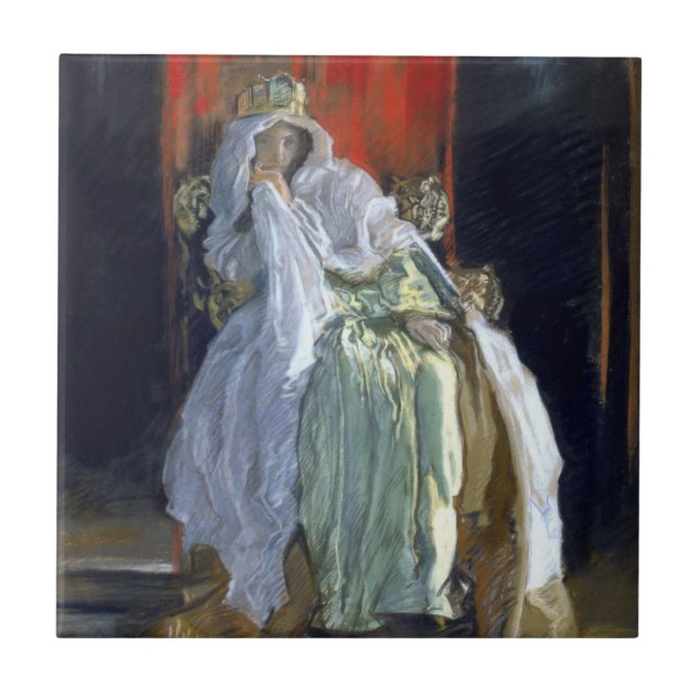 A Rainha da Dinamarca (por Edwin Austin Abbey) (Frente)