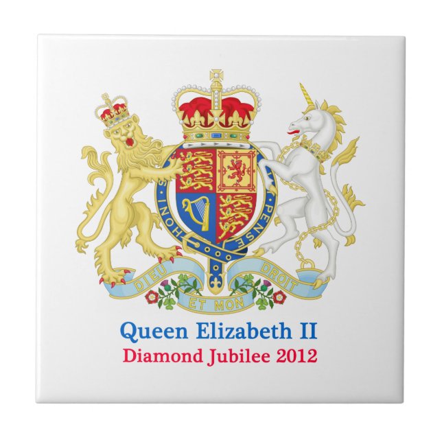 A Rainha Diamante Jubileu Crest (Frente)