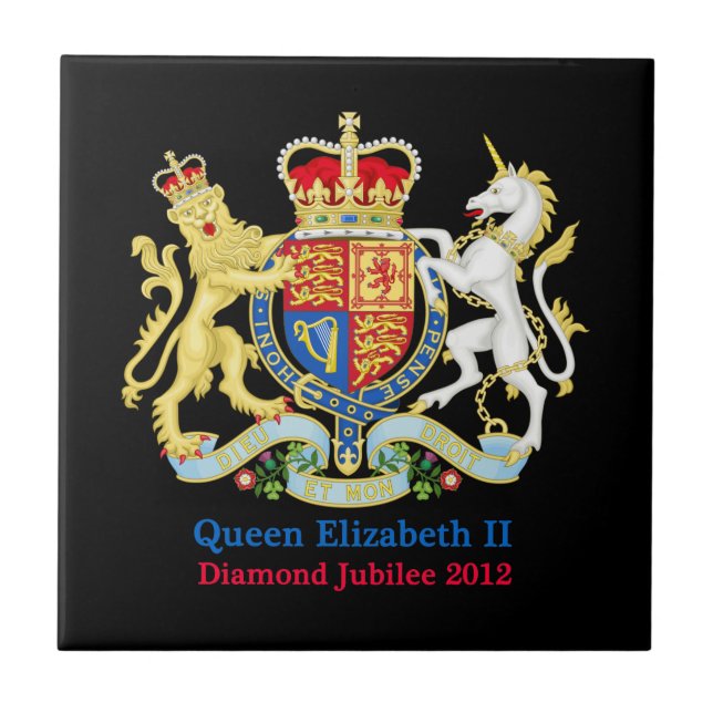 A Rainha Diamante Jubileu Crest (Frente)