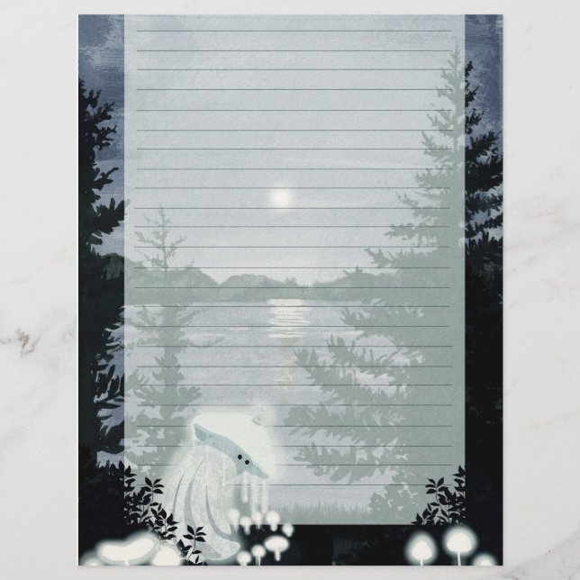A Rainha do Cogumelo - Papel de Carta de Carta Lin (Frente)