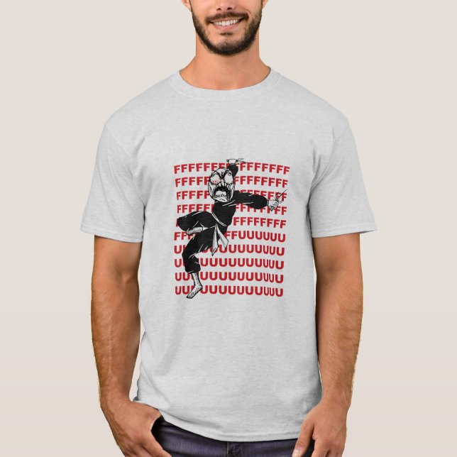 A raiva super Meme de FU enfrenta a camisa de (Frente)