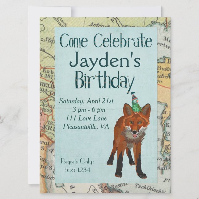 A RAPOSA & O PÁSSARO EXPLORAM O CONVITE DO (Frente)