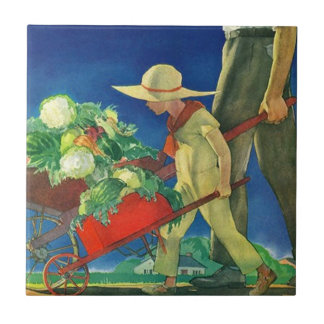 A recompensa da colheita da fazenda da família do