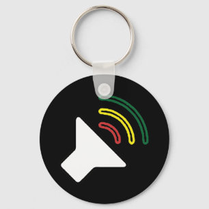 A reggae escuta chaveiro