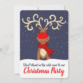 A rena da festa de Natal vem em convites