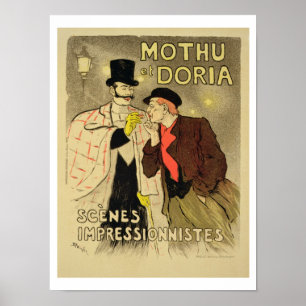 A reprodução de uma propaganda de poster 'Mothu 