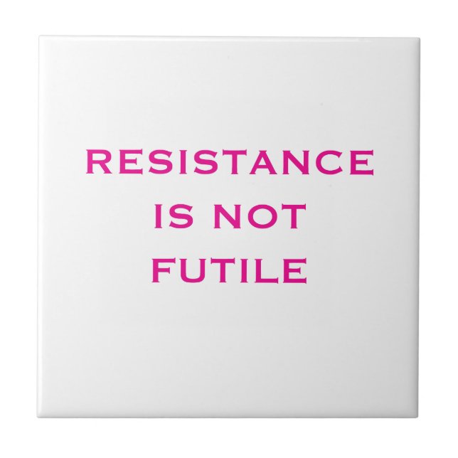 A resistência não é inútil (Frente)