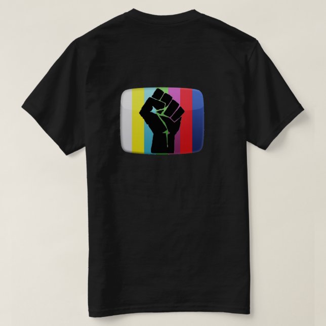 A revolução não televised - camisa de T (Verso do Design)