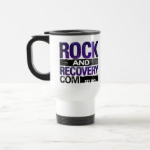 A rocha da cimeira & a caneca de viagem da