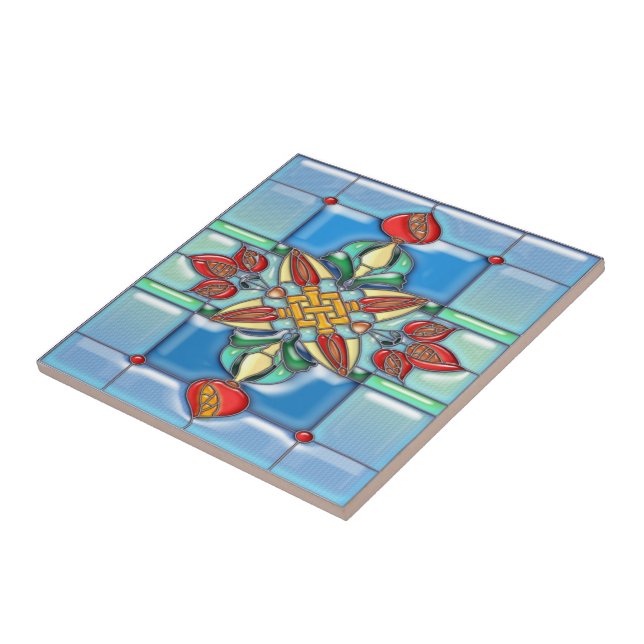 A romã esquadra o vitral (Lateral)