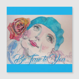 A Rosa vermelha Beret É Verdade Para Você.