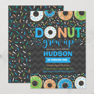 A rosquinha do convite do aniversário da rosquinh