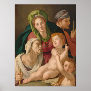A Sagrada Família - Agnolo Bronzino Poster de Arte