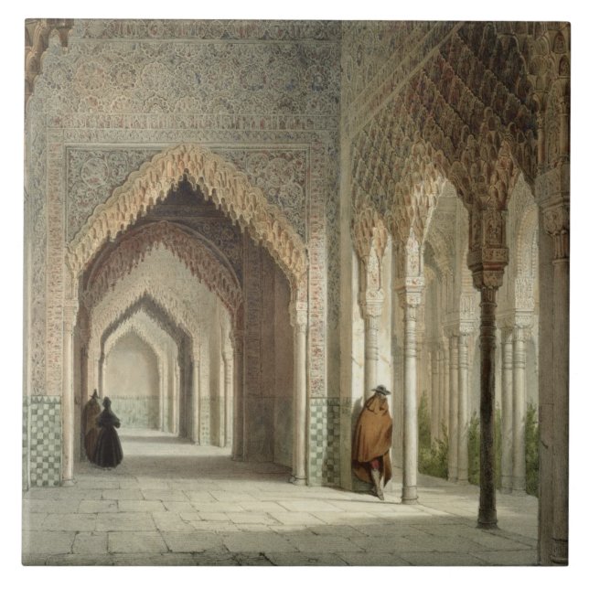 A sala da corte do Alhambra, Granada, 1853 (Frente)
