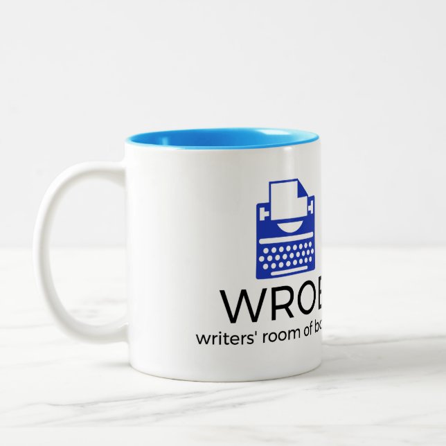 A sala dos escritores caneca do aniversário de (Esquerda)