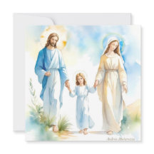 A Santa Família Flat Card