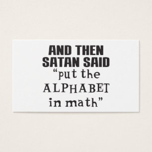 A satã disse o alfabeto Put na faculdade engraça