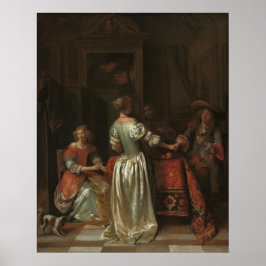 A Saudação - Poster Pieter de Hooch Fine Art