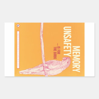 A segurança da memória é para o adesivo Birds