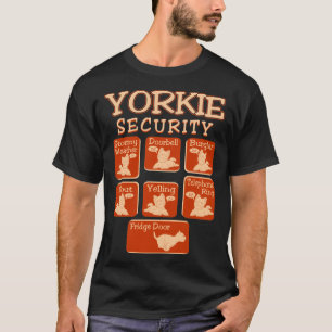 A segurança do cão de Yorkie Pets a camiseta