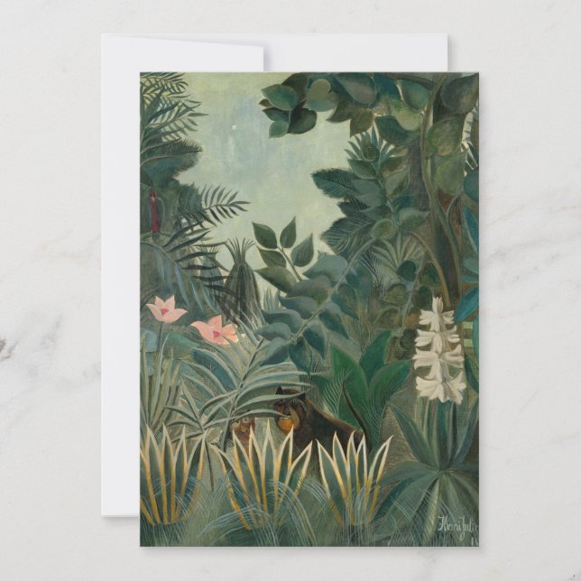 A selva equatorial | Henri Rousseau (Frente)