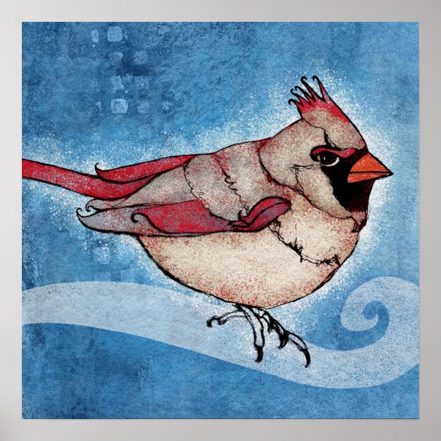 A Senhora É Uma Arte Cardeal De Poster (Frente)