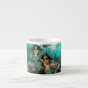A sereia junta a caneca da especialidade