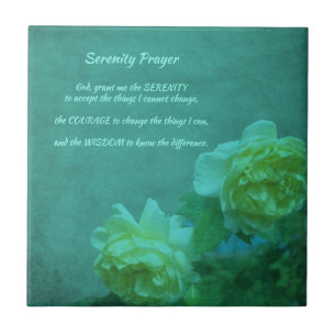 A Serenity Prayer Rosa Inspirational     