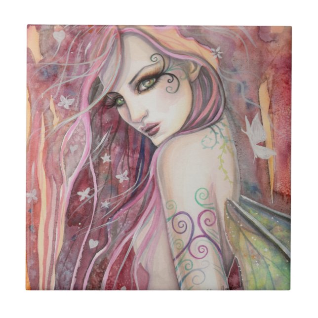 A Shy Flirt Modern Fairy Fantasy Art (Frente)