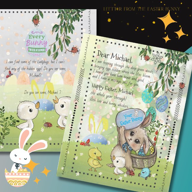 A Special Message from the Easter Bunny Watercolor (A Special Message from the Easter Bunny Watercolor)