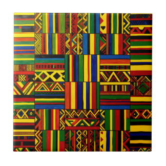 A stylized interpretation of "Kente" print