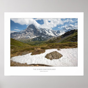 A Suiça Eiger - Impressão de Parede