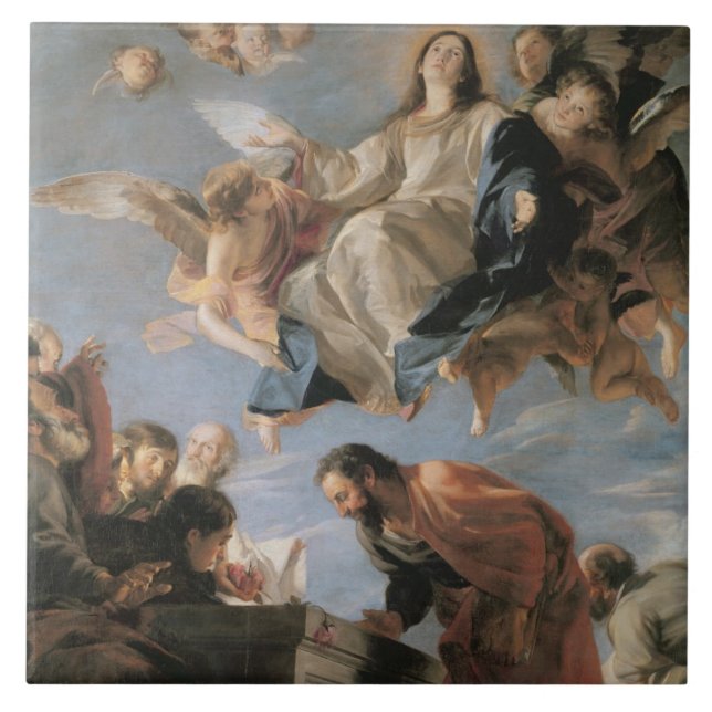 A suposição do Virgin, 1673 (óleo em canvas) (Frente)