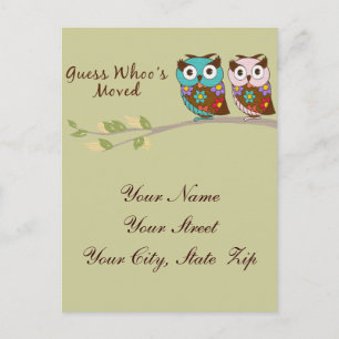 A suposição Whoo moveu o cartão da coruja