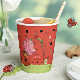 A Sweet Little Lady Ladybug Baby Shower Paper Cups