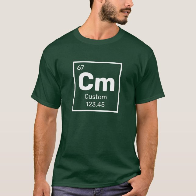 A Tabela Periódica - Camiseta de Elemento Personal (Frente)