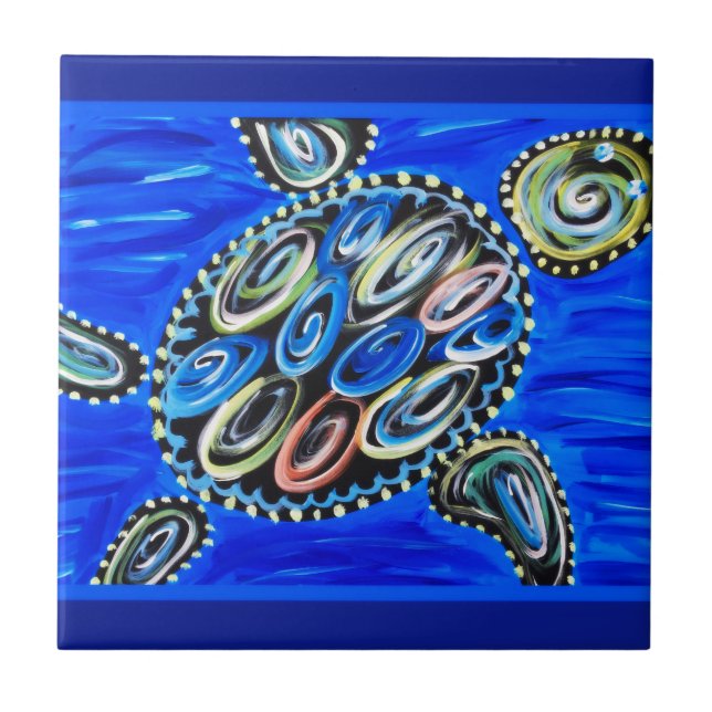 A tartaruga de mar telha a vida marinha do recife (Frente)